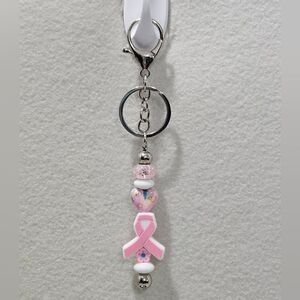 🎀Breast Cancer awareness keychain
